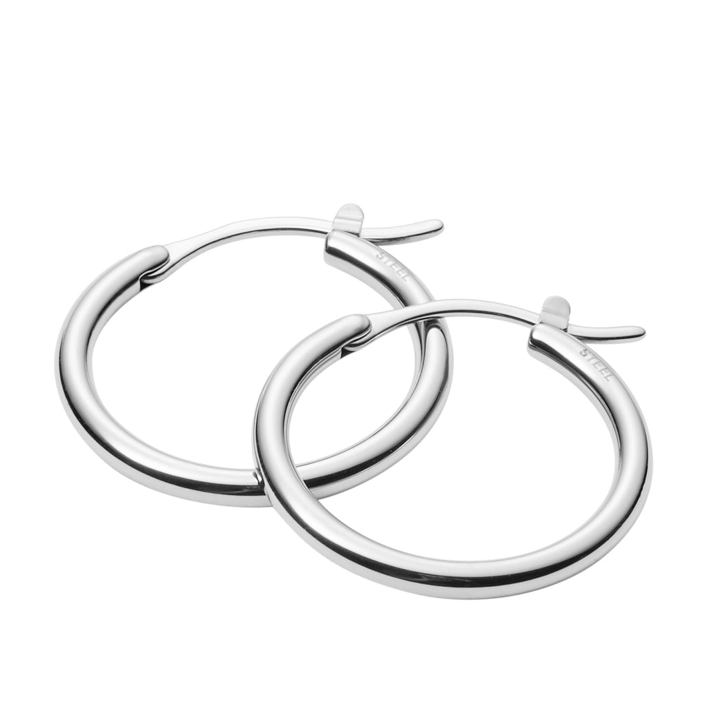 Fossil Women's Stainless Steel Hoop Earring