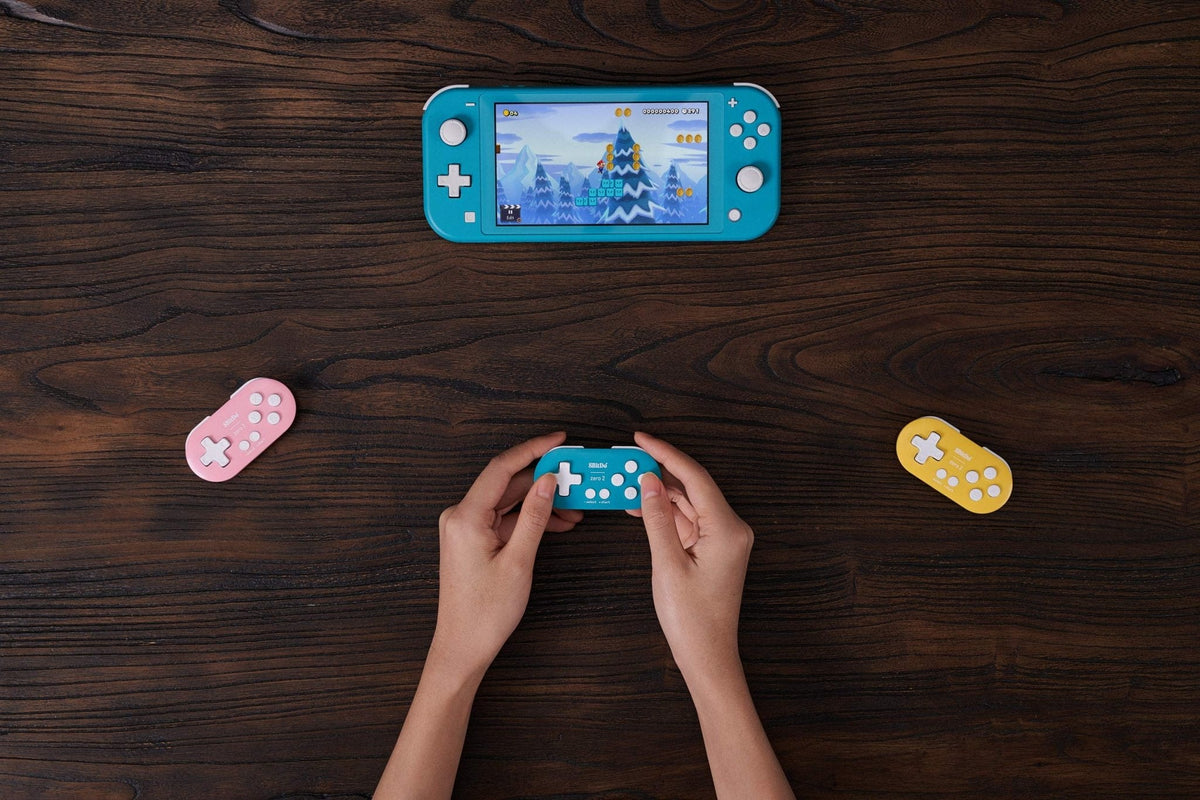 8BitDo Zero 2 蓝牙无线游戏手柄 适用于Switch Windows Android macOS 青绿色