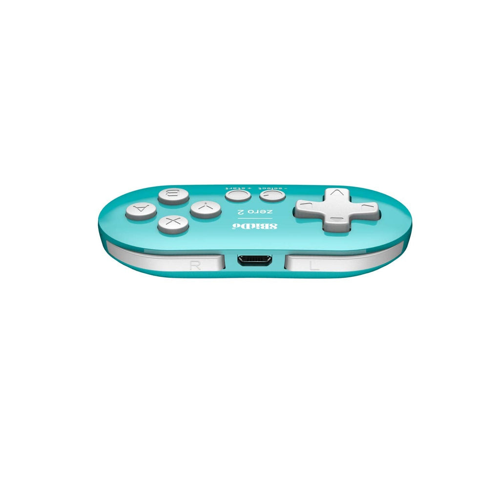 8BitDo Zero 2 蓝牙无线游戏手柄 适用于Switch Windows Android macOS 青绿色