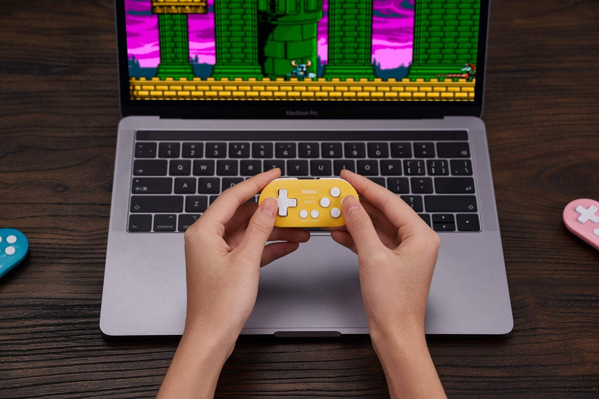 8BitDo Zero 2 蓝牙无线游戏手柄 适配Switch/Windows/Android/macOS 黄色