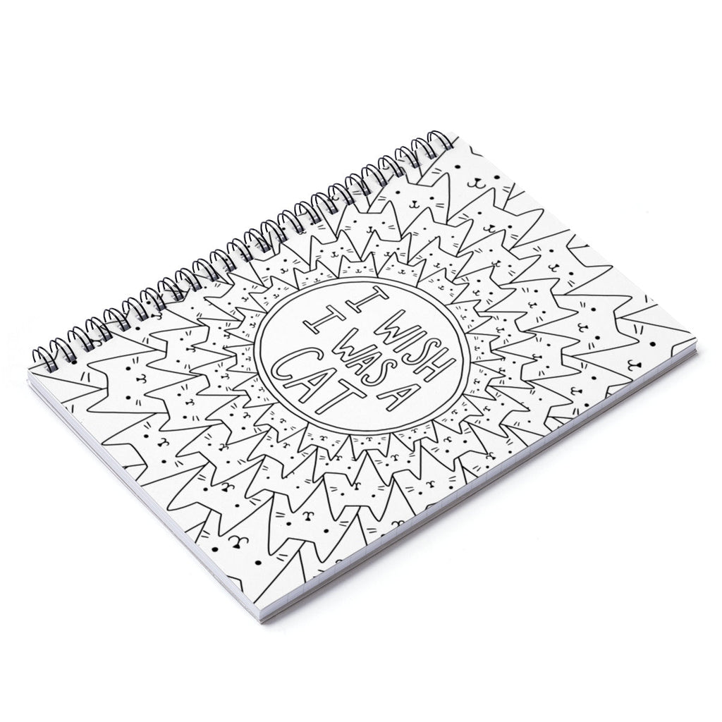 Color My Cover Cat Notebook