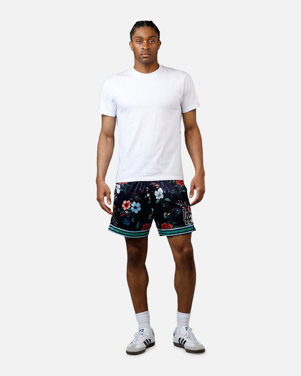 Pro Standard Los Angeles Dodgers Floral Shorts Navy
