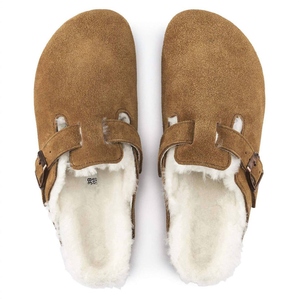 Unisex Boston Shearling Sandal In Mink