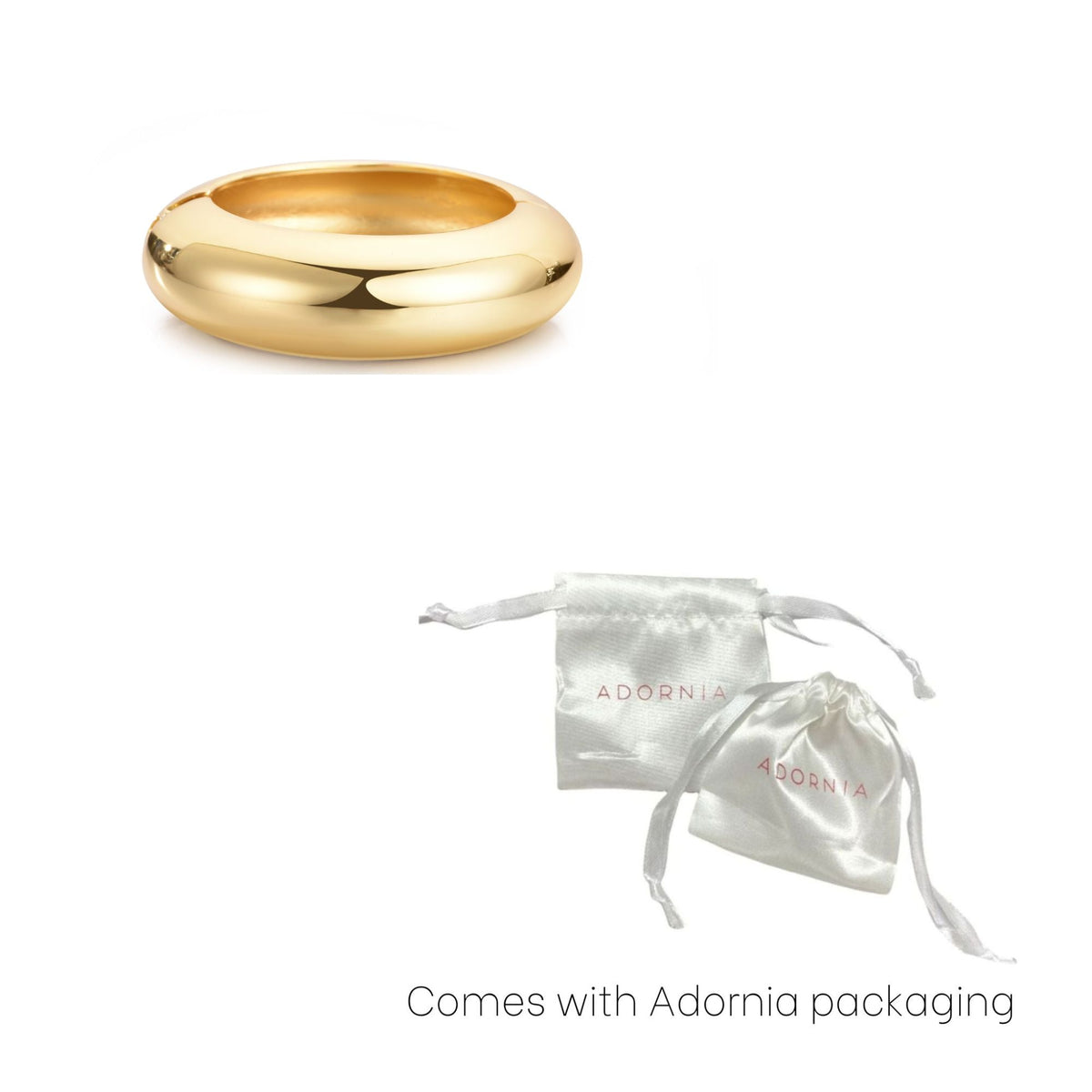 Gold Chunky Dome Bangle