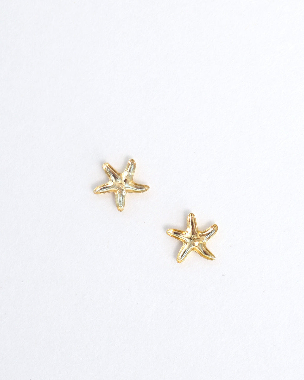 14k Gold Starfish Stud Earrings