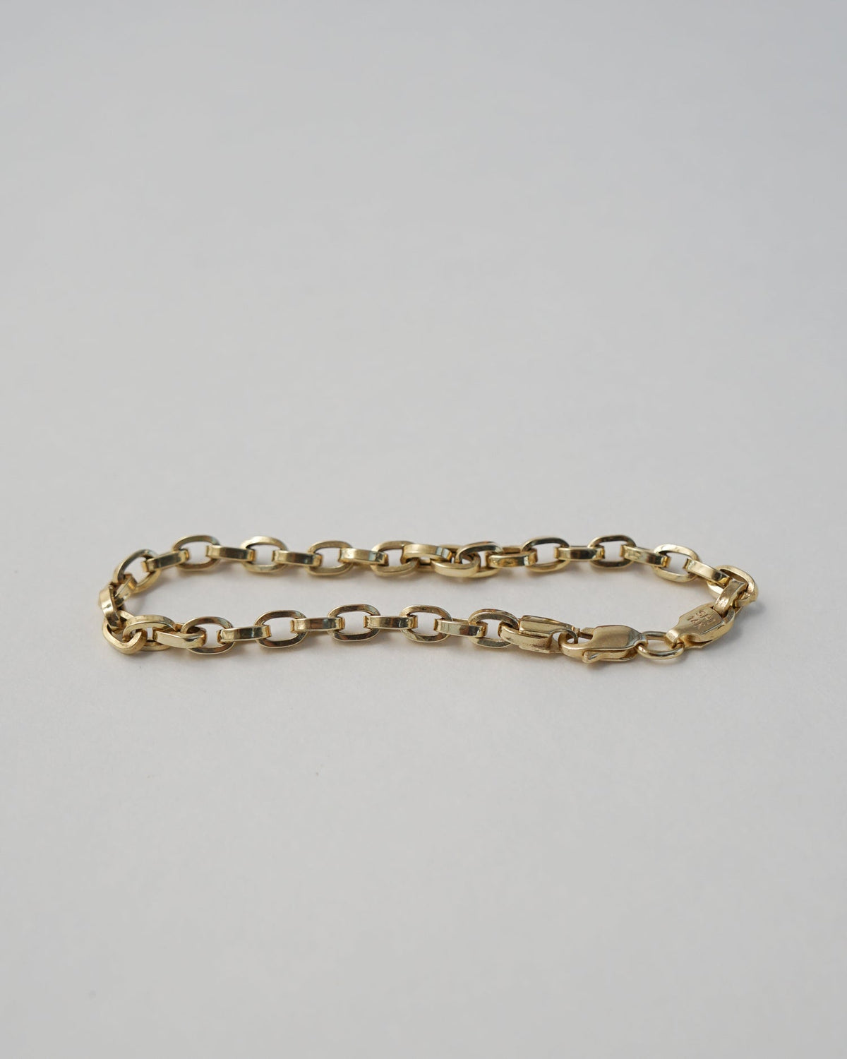 14k Gold Paperclip Chain Bracelet
