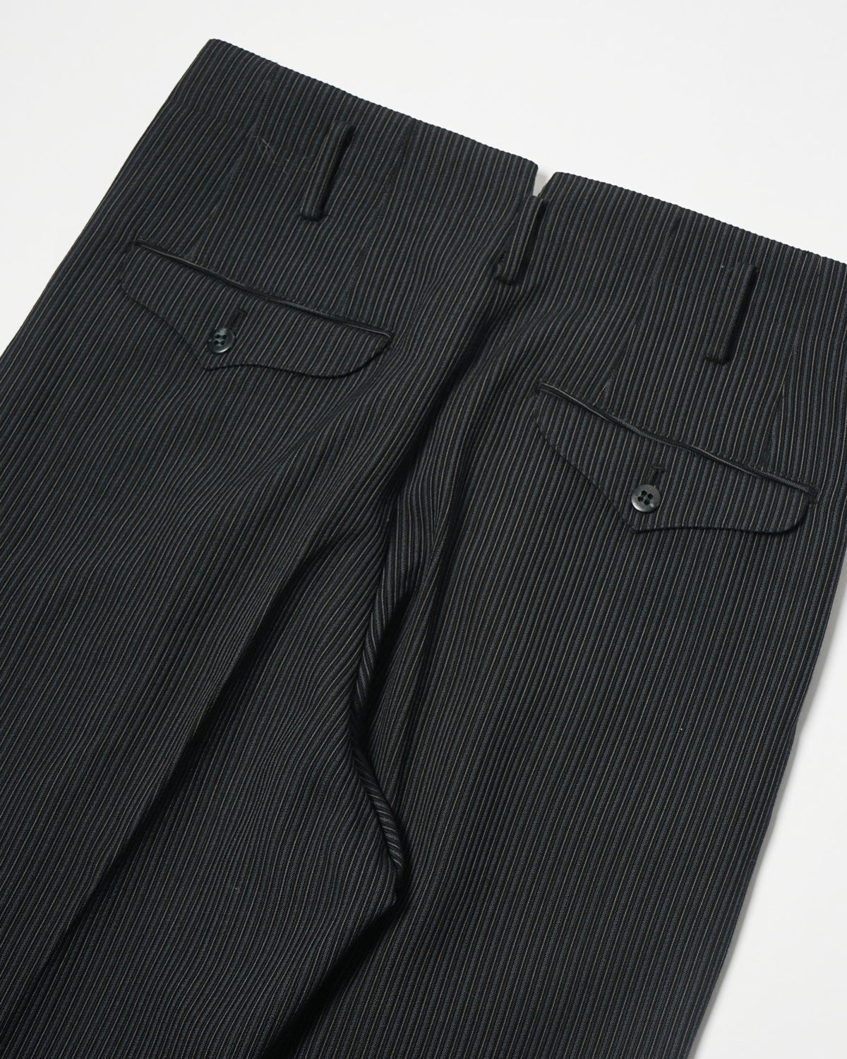 1960’s Stripe Wool Trousers / Size: 29