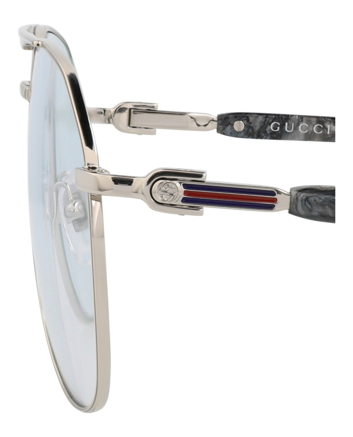 Aviator-Frame Metal Sunglasses