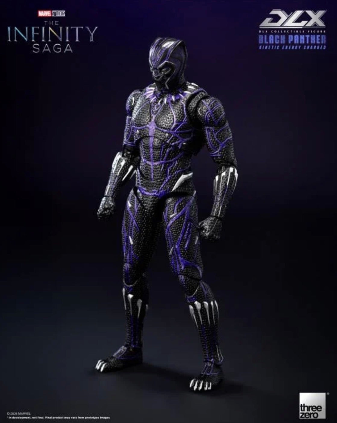 Black Panther Kinetic Charge DLX Marvel The Infinity Saga Action Figure by Threezero