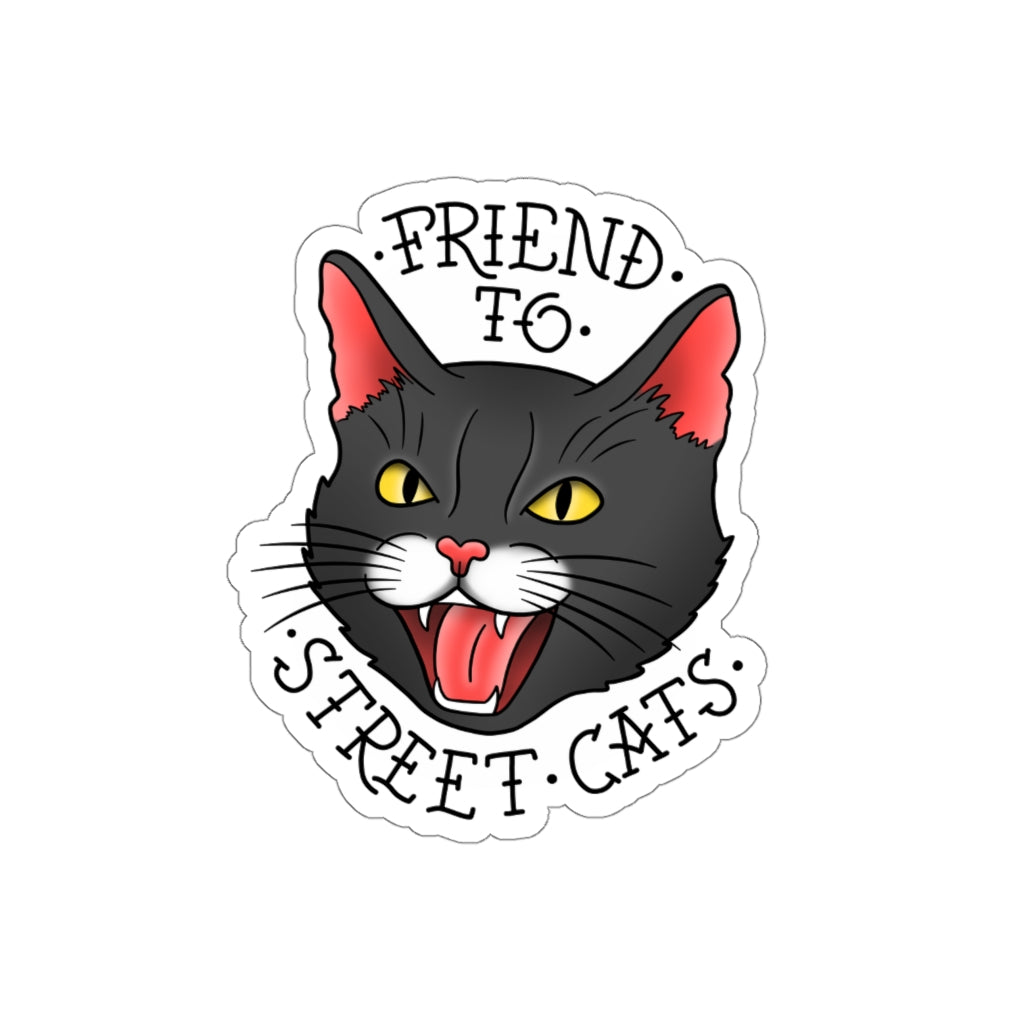 Friend to Street Cats Sticker