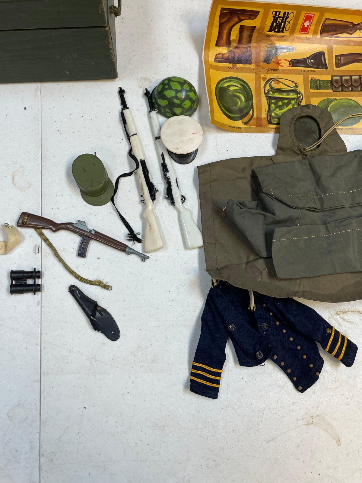 Action Marine with Foot Locker (Vintage 12” GI Joe, Hasbro) **Original**