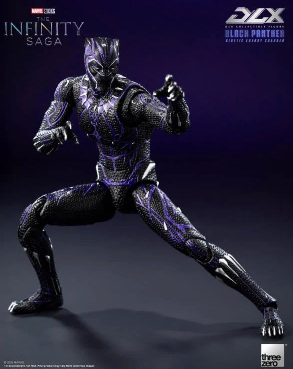 Black Panther Kinetic Charge DLX Marvel The Infinity Saga Action Figure by Threezero
