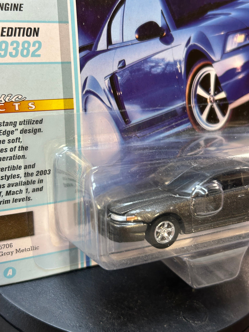 2003 Ford Mustang Grey (Johnny Lightning, Classic Gold Collection) SEALED