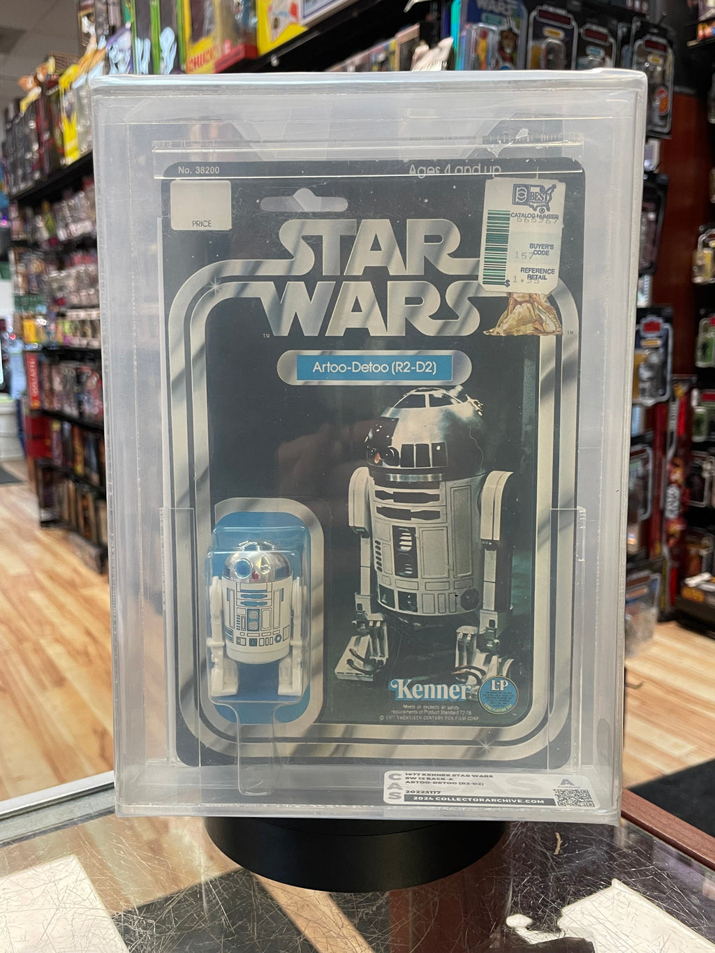 R2-D2 Artoo Detoo 12A Back (Vintage Star Wars, Kenner) GRADED