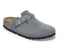 Women's Boston Braided Suede Clogs In Basalt Gray