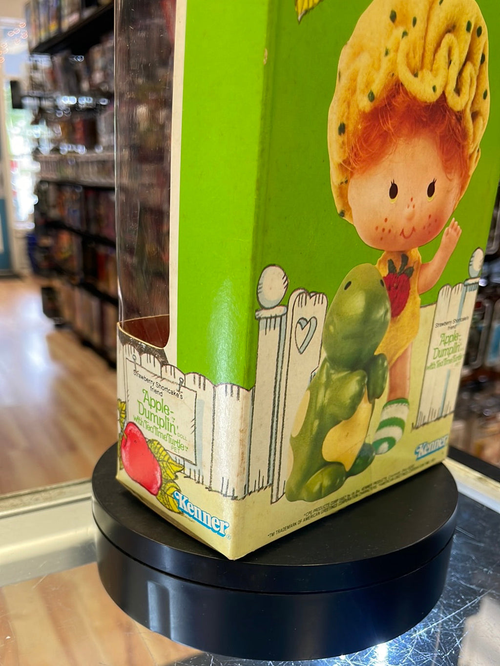 Apple Dumplin with Tea Time Turtle (Vintage Strawberry Shortcake, Kenner) Sealed