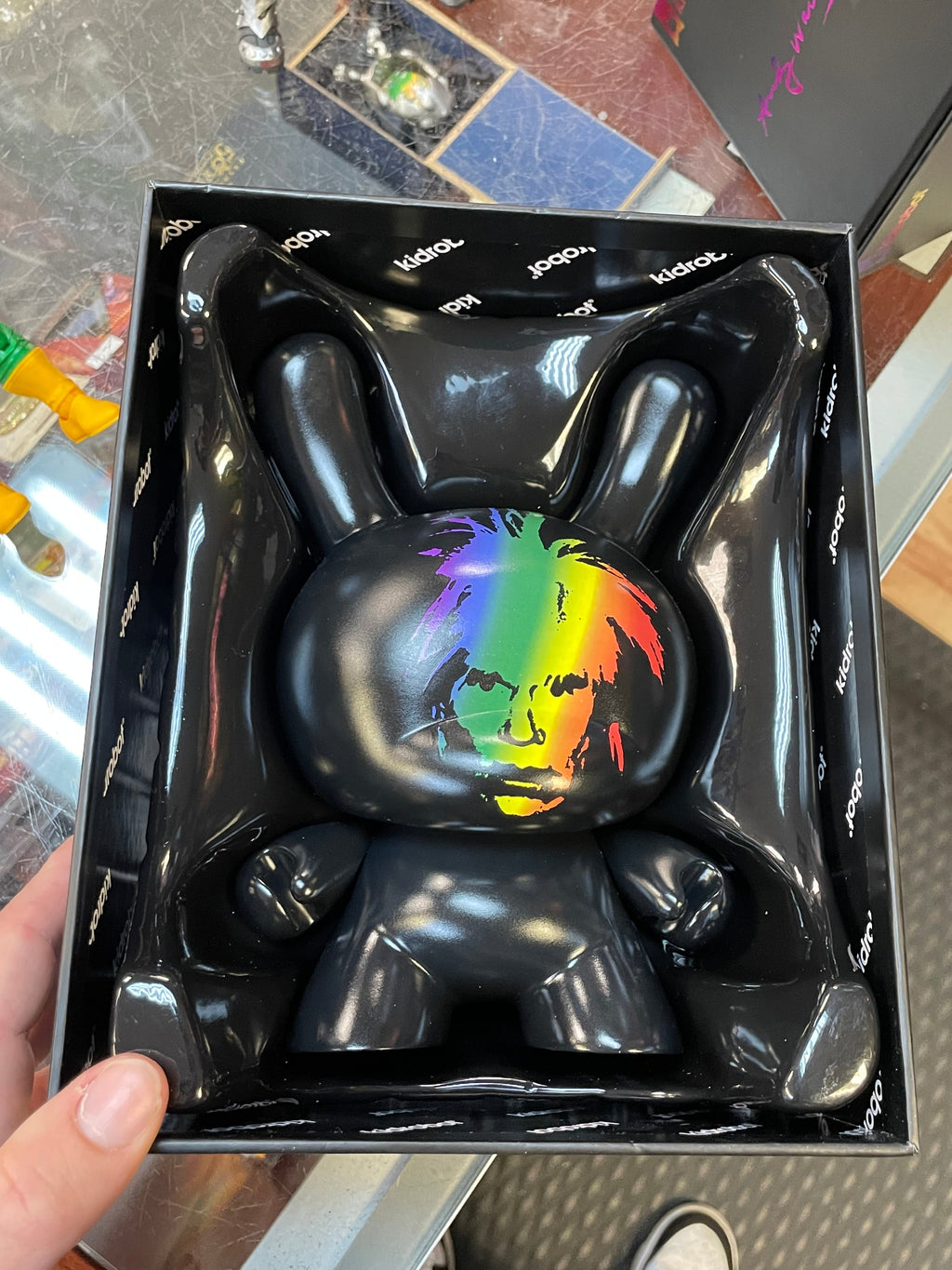 Andy Warhol Fright Wig Self-Portrait 8" (KidRobot, Masterpiece Dunny) OPEN BOX