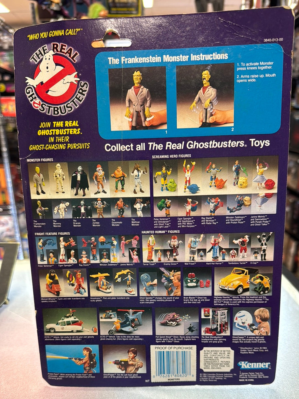 Frankenstein Monster 1690 (Vintage Ghostbusters, Kenner) SEALED