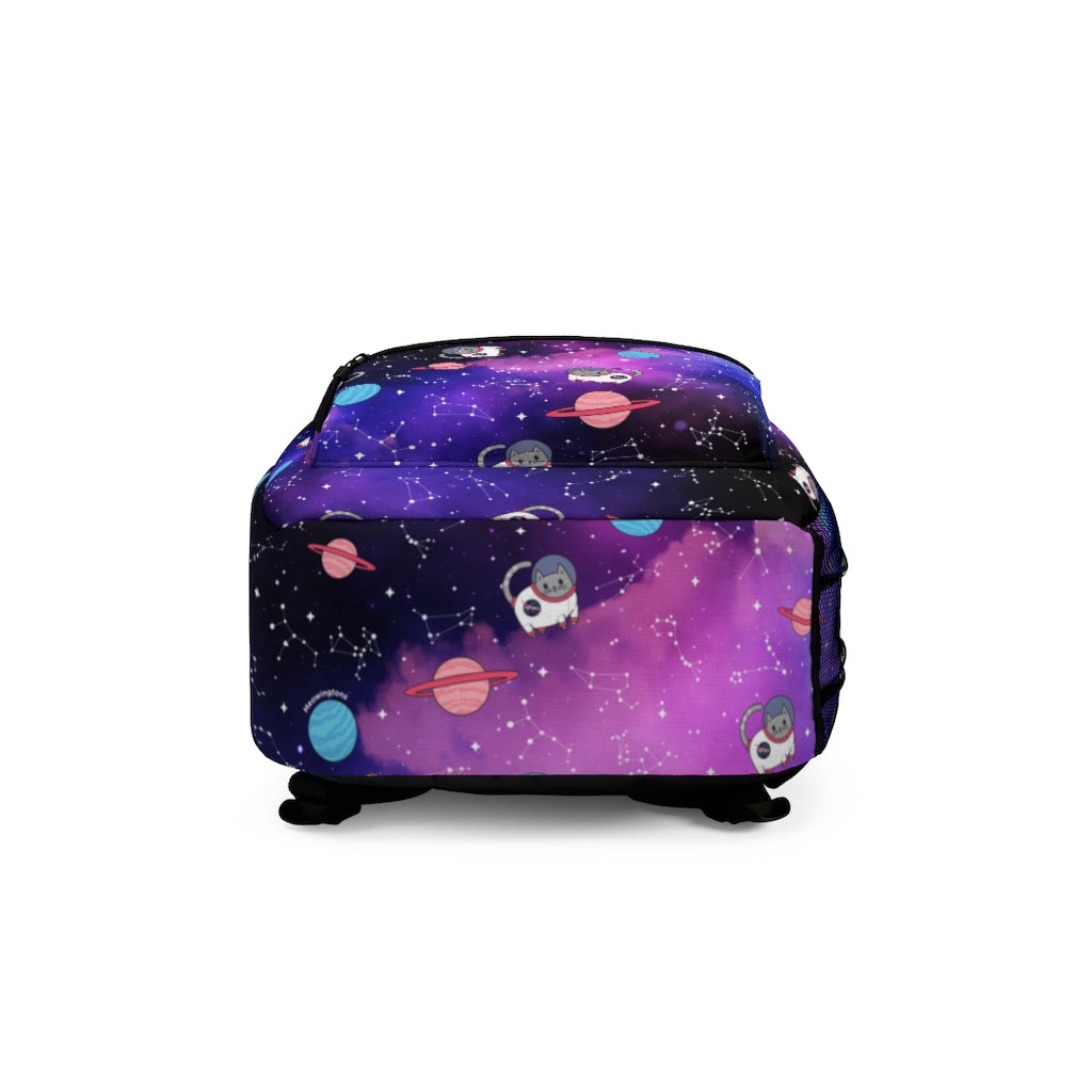 Cosmic Purrple Space Cat Backpack
