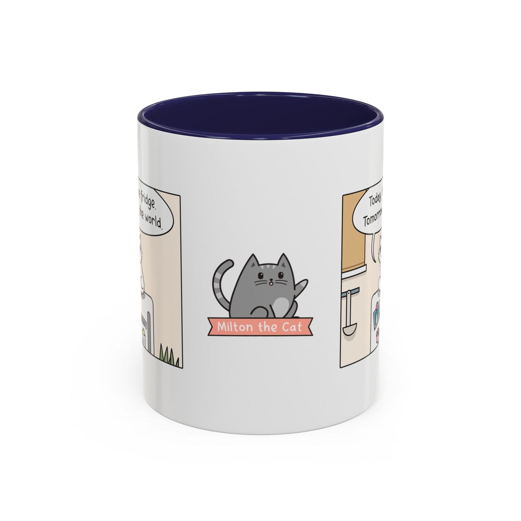 World Domination Cat Comic Mug