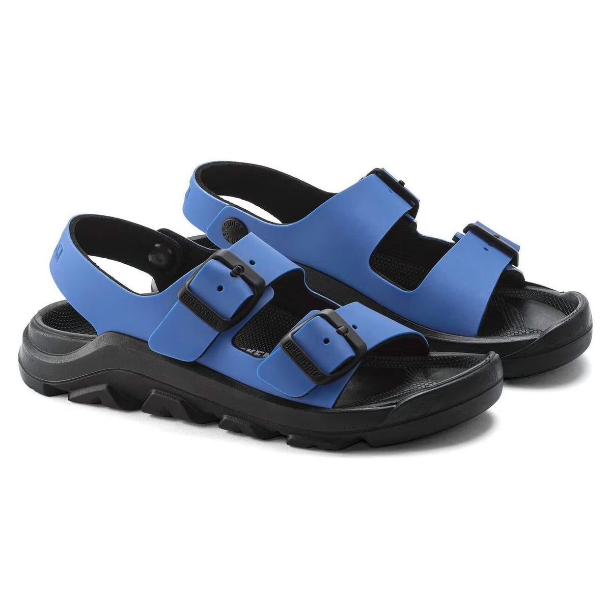 Boys Mogami Birko-Flor Sandals In Ultrablue-Black Black