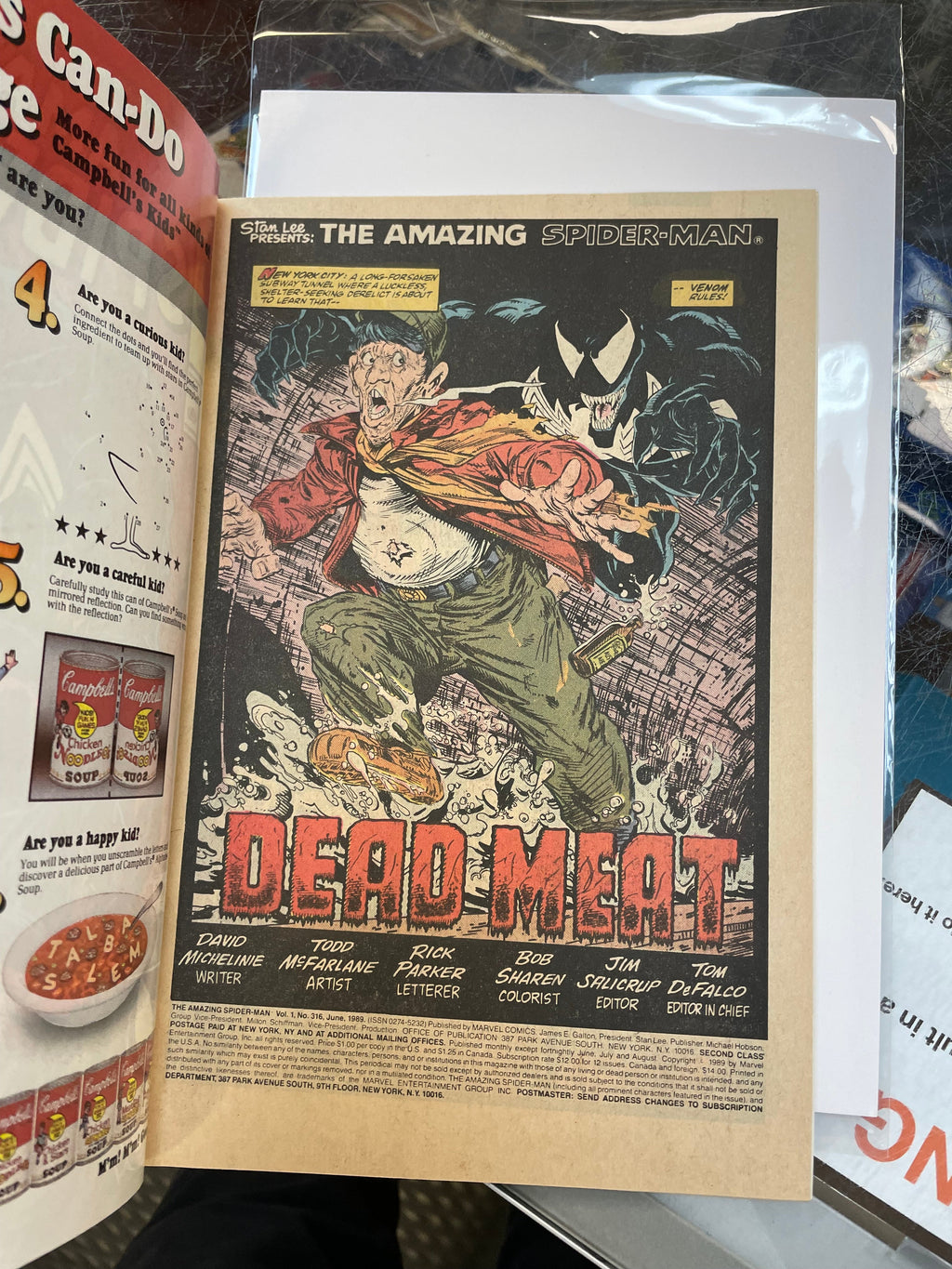 Amazing Spider-Man #316 -McFarlane Cover Venom Cover-  (Marvel, Comics) Good