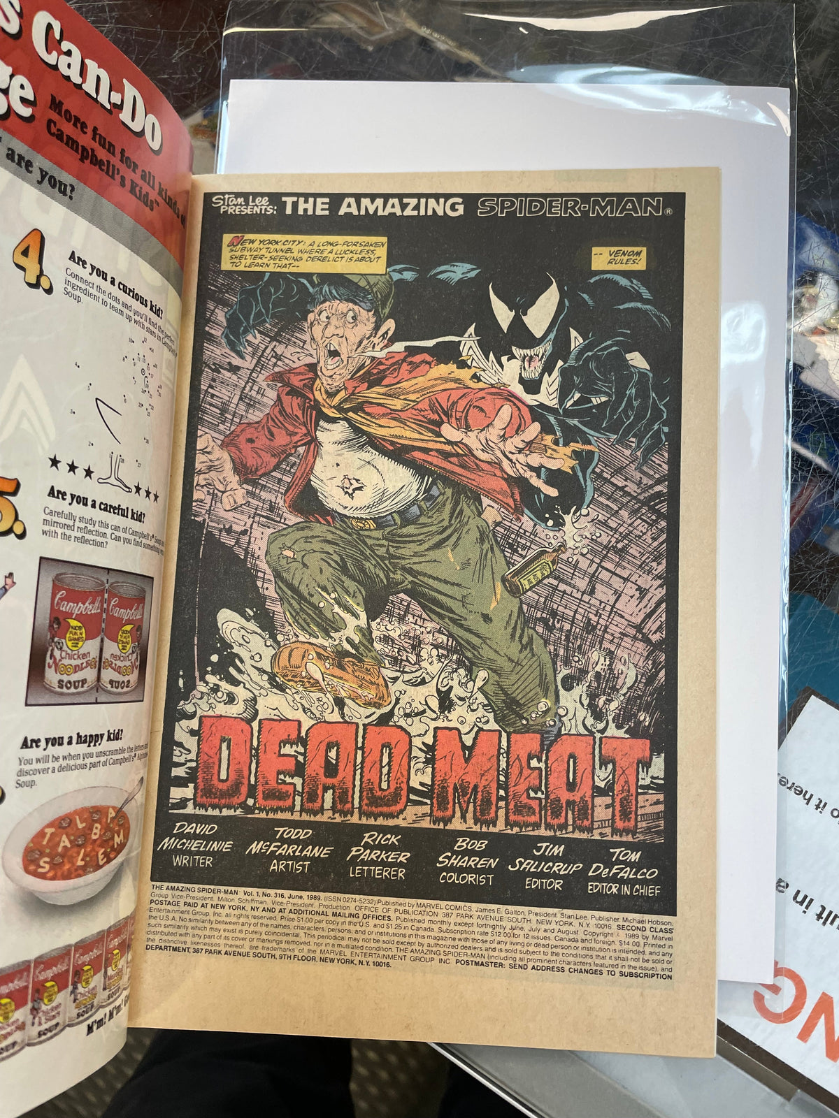 Amazing Spider-Man #316 -McFarlane Cover Venom Cover-  (Marvel, Comics) Good