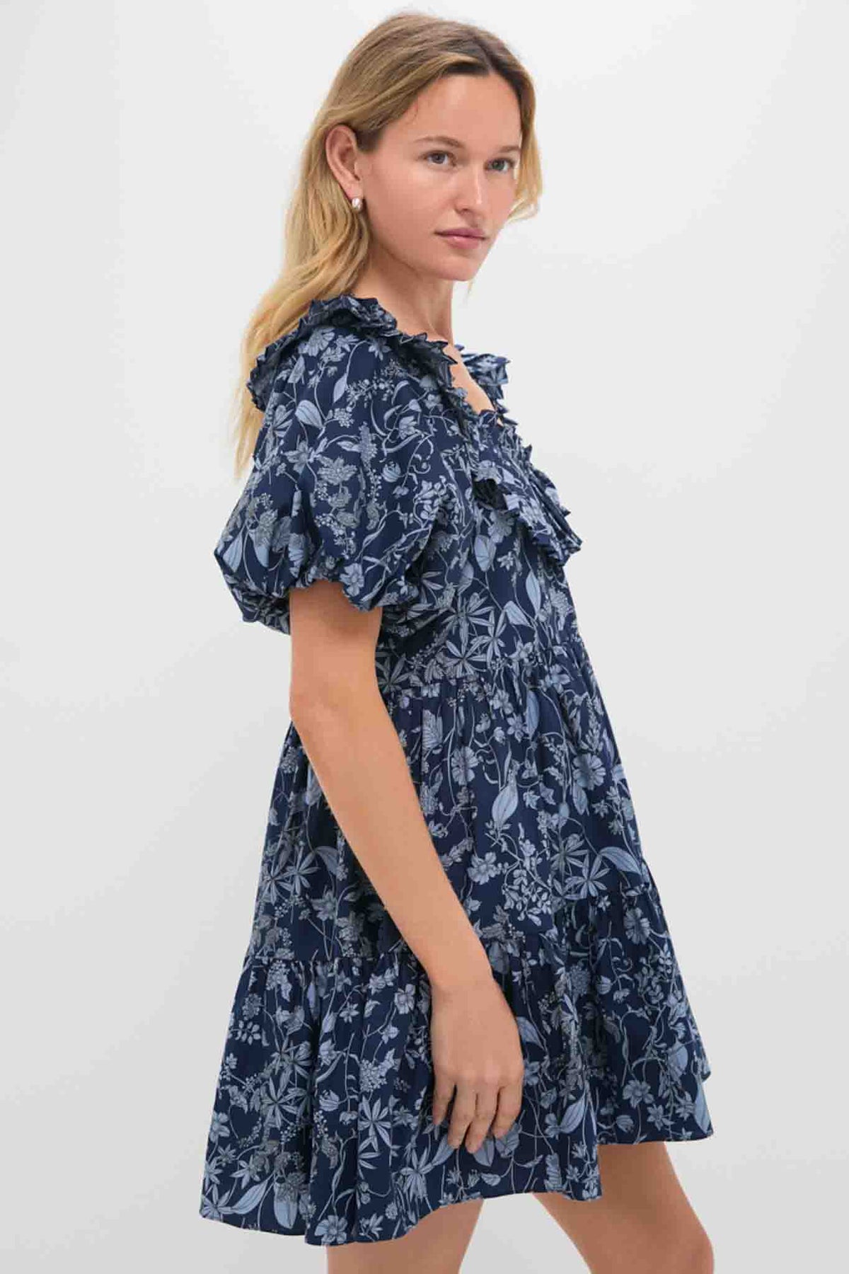 Blue Floral Samson Mini Dress