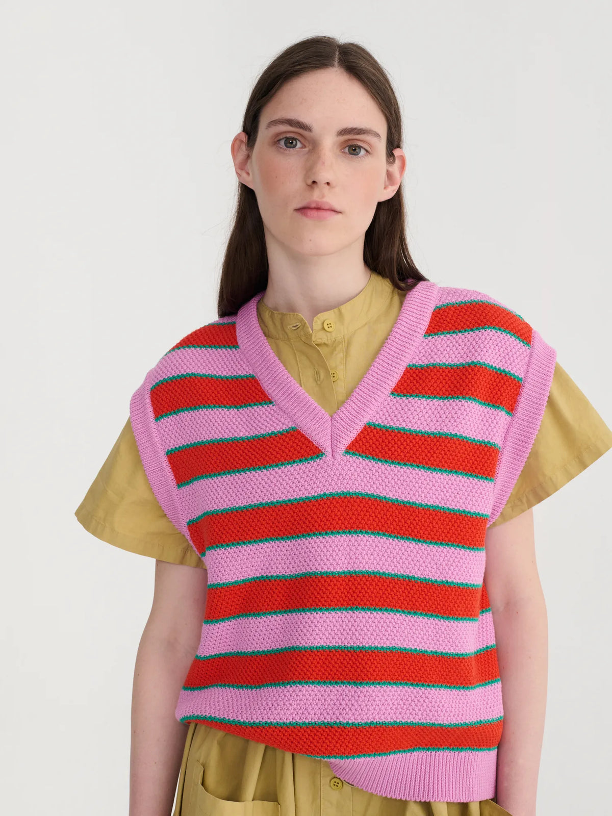 Bobo Choses Striped Knit Vest
