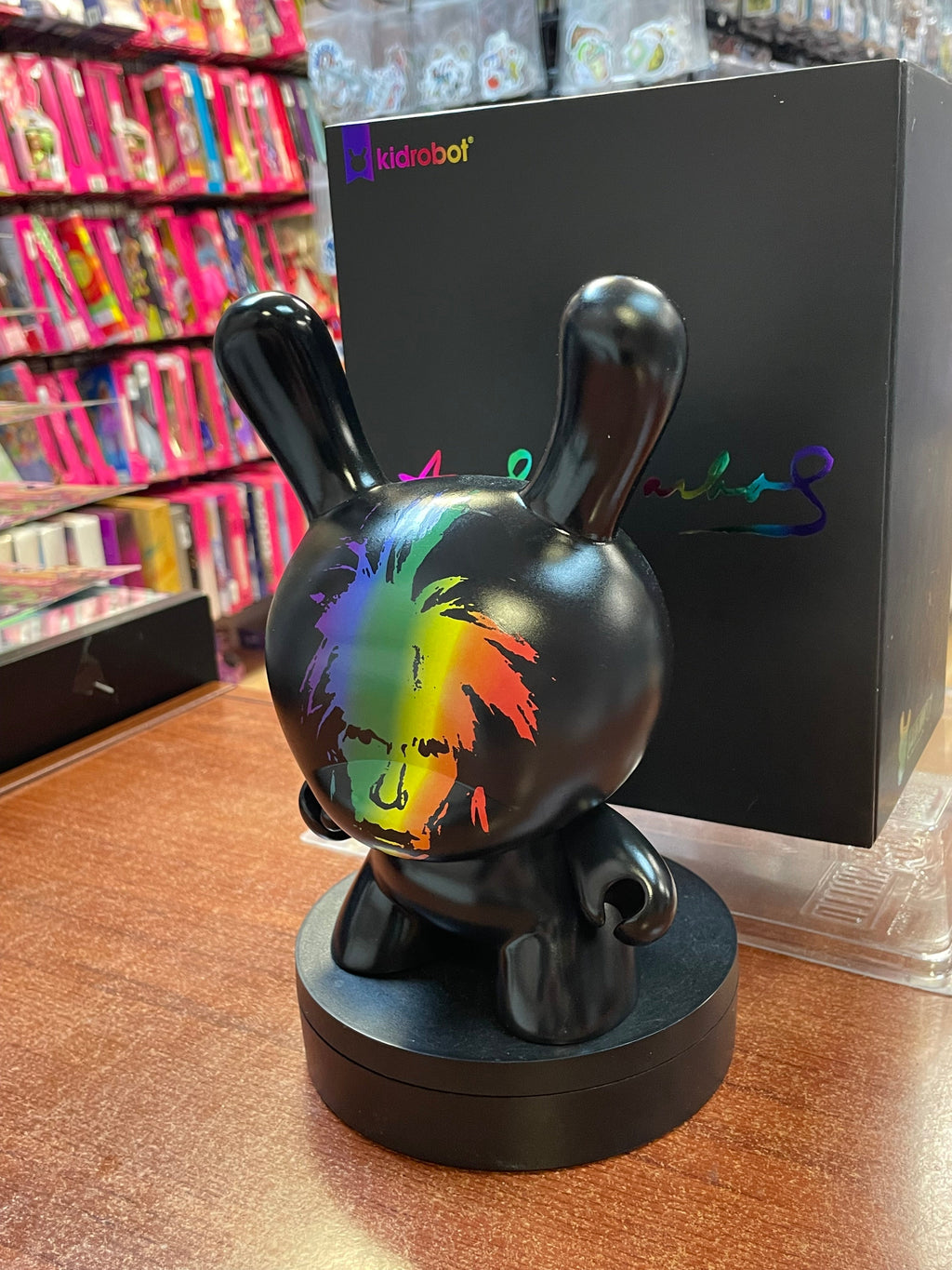 Andy Warhol Fright Wig Self-Portrait 8" (KidRobot, Masterpiece Dunny) OPEN BOX