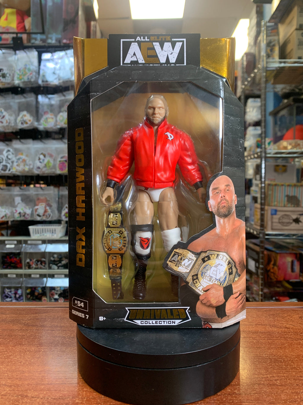 Unpainted Dax Hardwood #57 **ERROR** (All Elite Wrestling AEW, Jazwares) **SEALED**