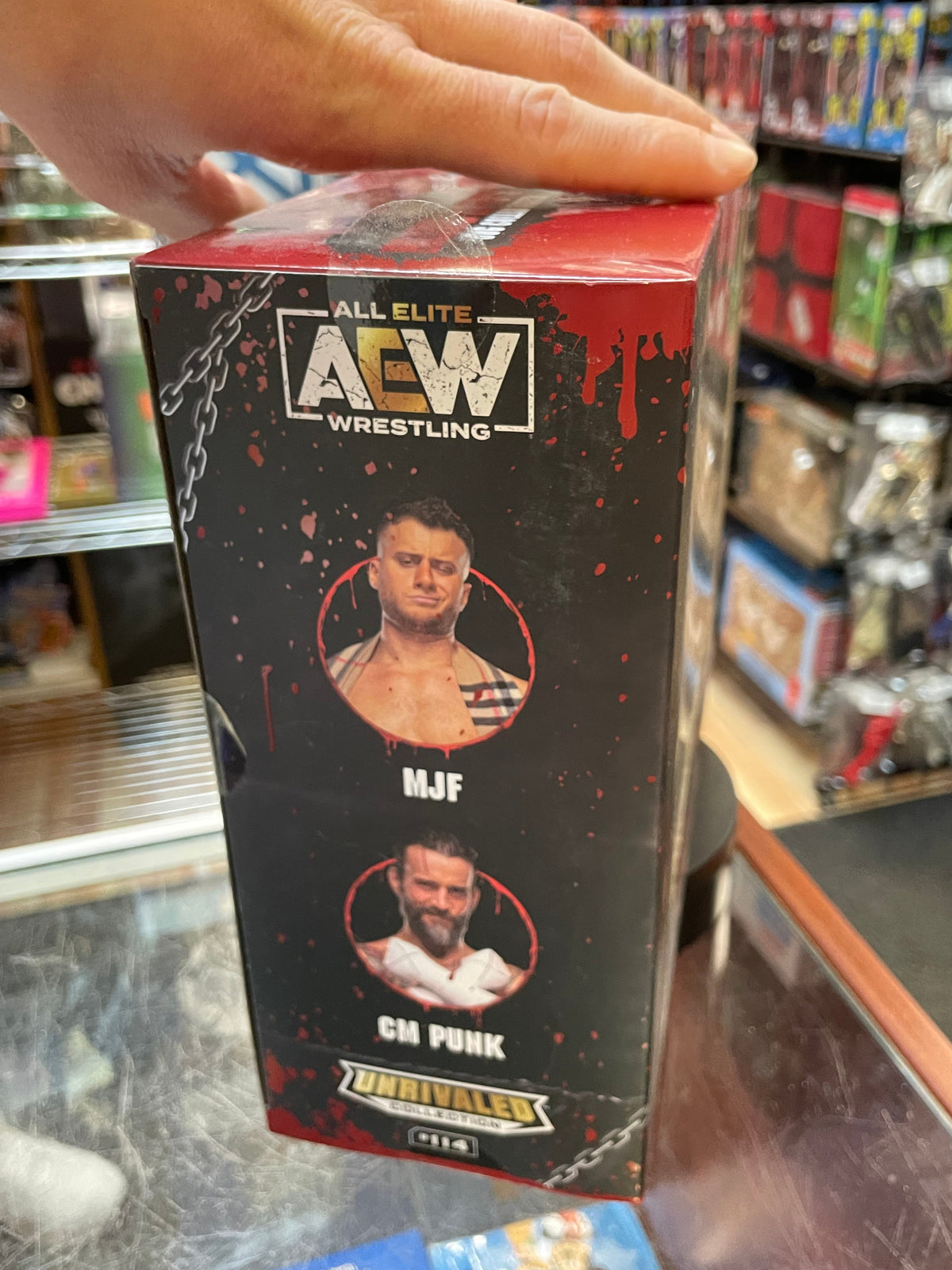 Blood & Guts: CM Punk & MJF  (AEW Unmatched Collection, Jazwares) **SEALED**