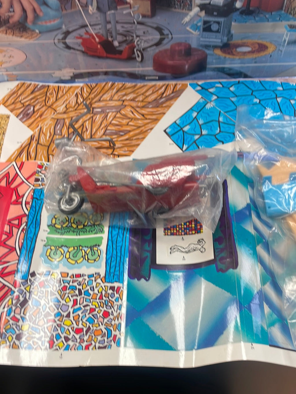 Pee Wee’s Playhouse (Matchbox, Vintage Pee Wee Herman) Unused Contents