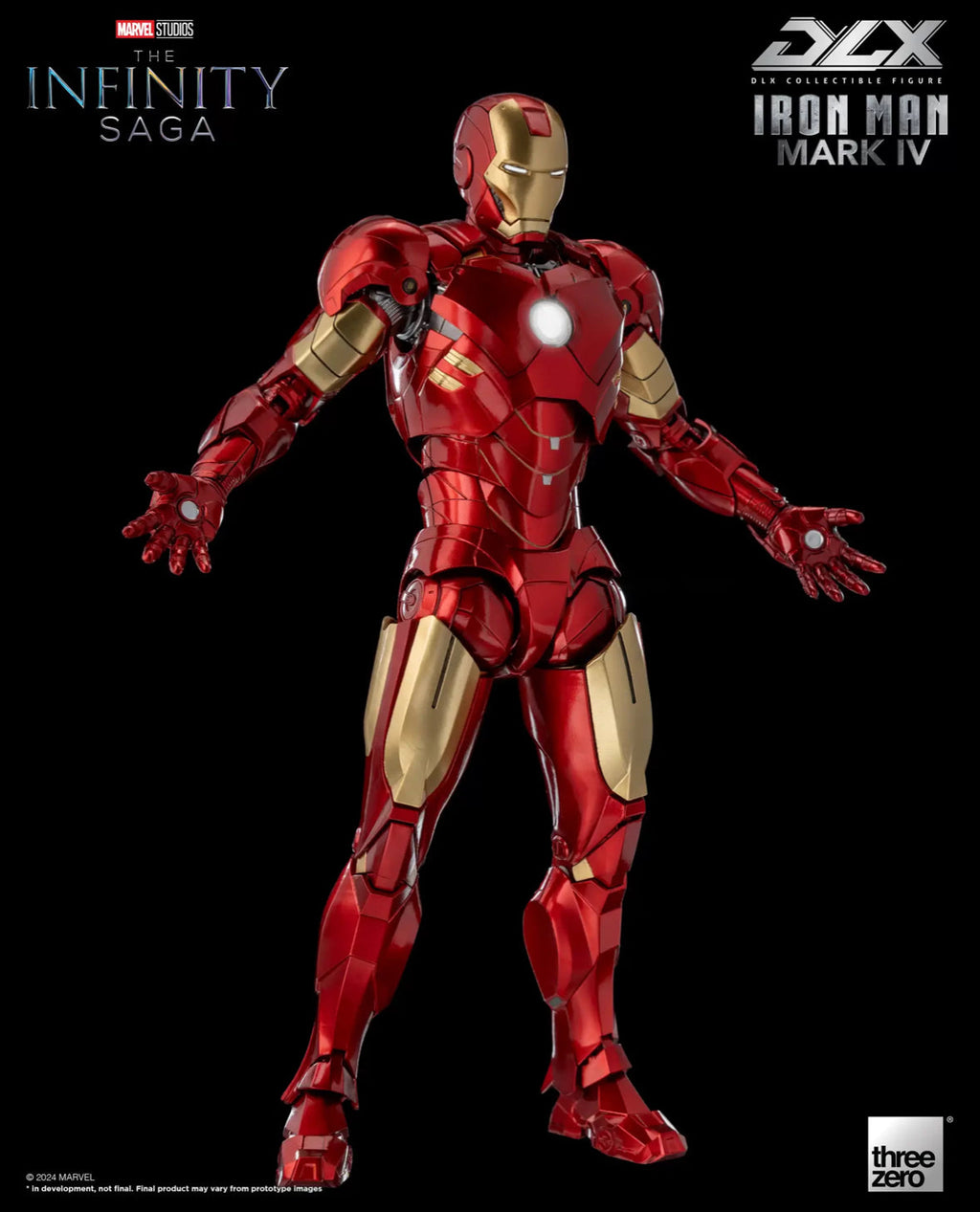 The Infinity Saga DLX Iron Man Mark IV Marvel 1/12 Scale by ThreeZero