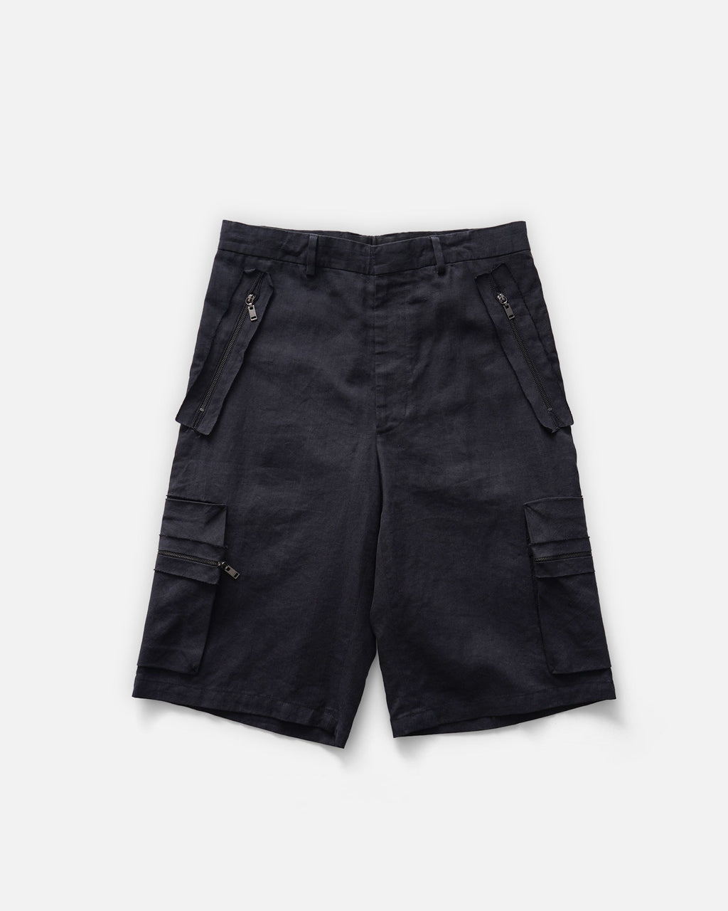 6 Pocket Linen Shorts / Size: W30