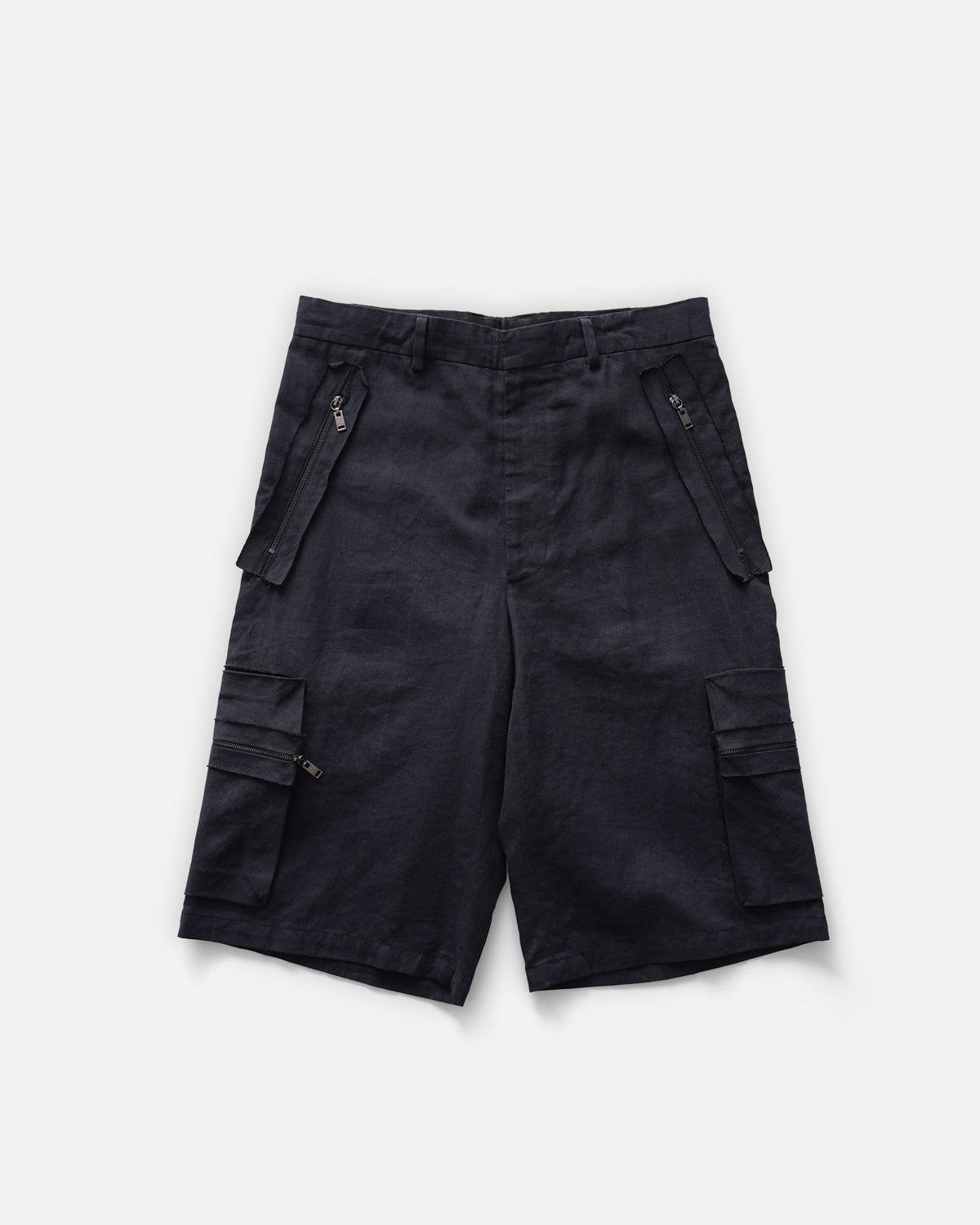6 Pocket Linen Shorts / Size: W30