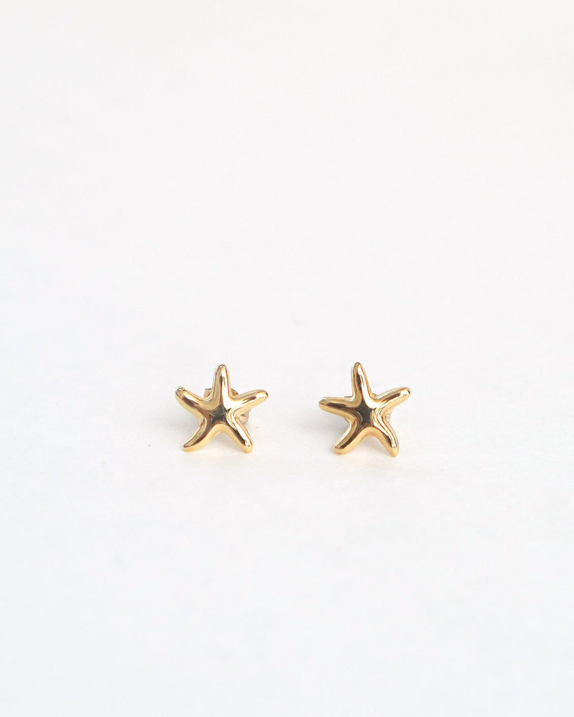 14k Gold Starfish Stud Earrings