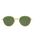 Round-Frame Metal Sunglasses