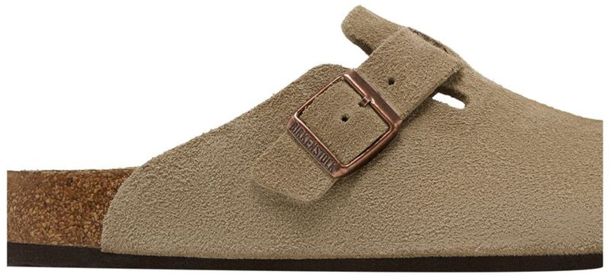 Birkenstock Boston Soft Footbed Suede Taupe