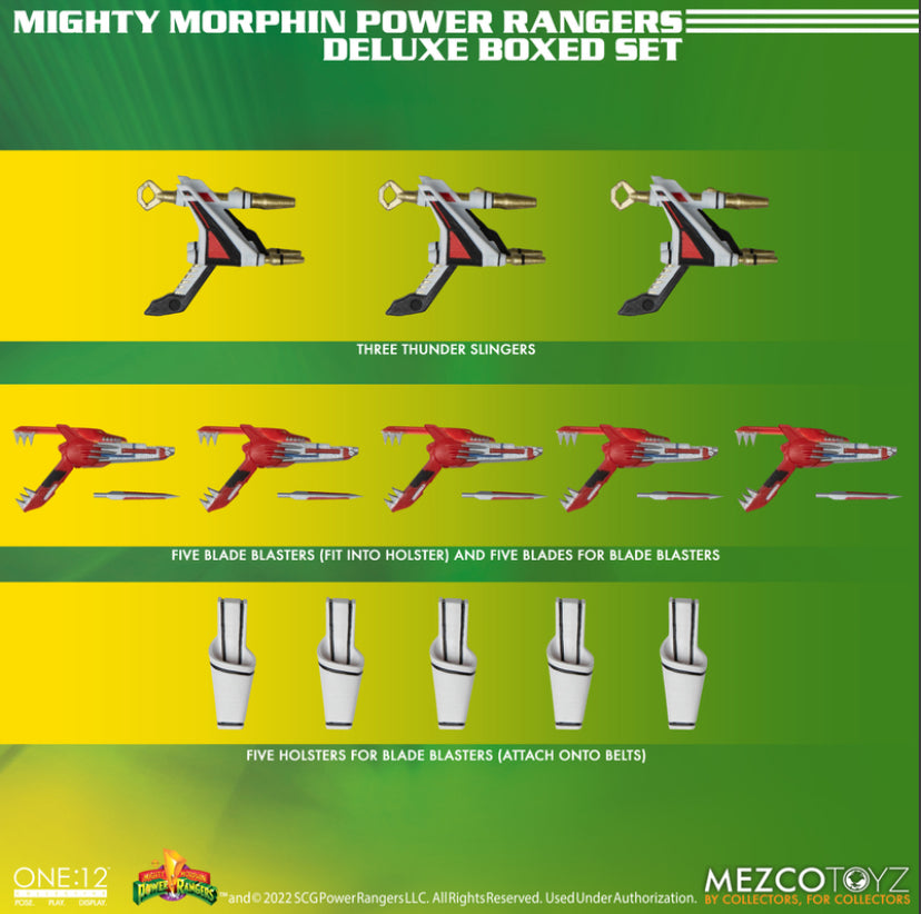 Mezco Toyz One:12 Collective Mighty Morphin' Power Rangers Deluxe Boxed Set