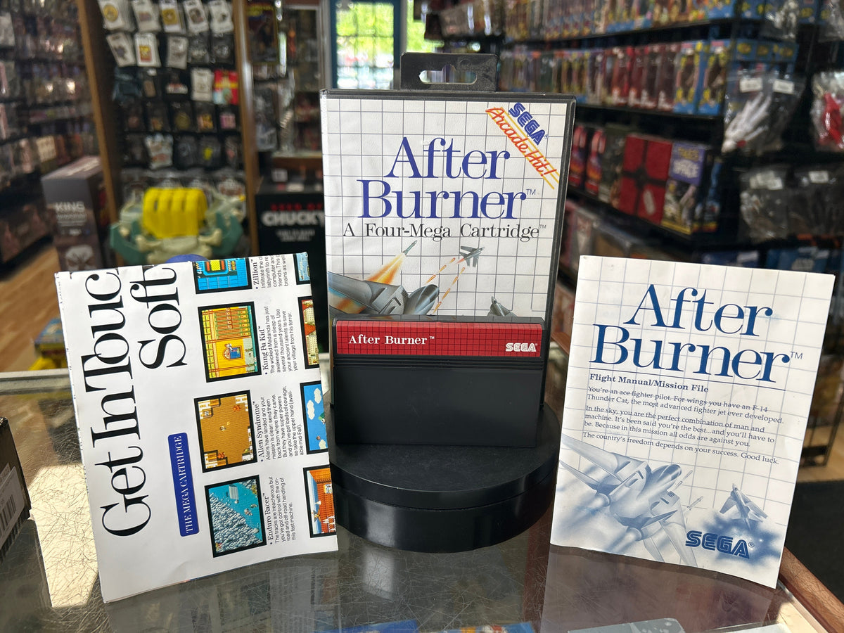 After Burner 0819 (SEGA Master System SMS, Video Games) **COMPLETE**