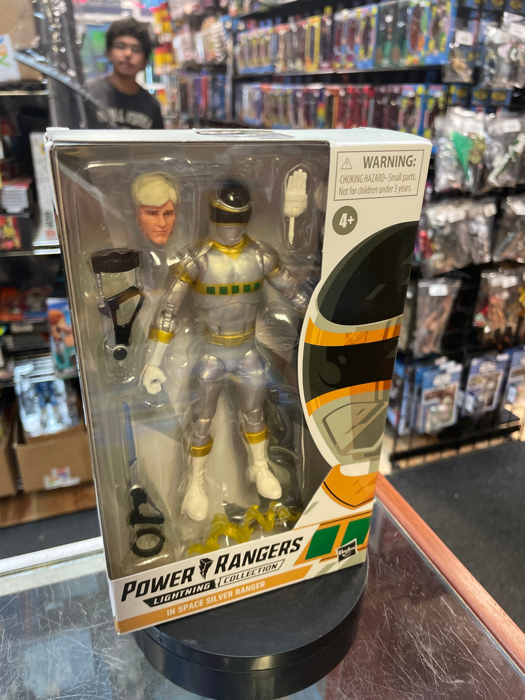 In Space Silver Ranger (MMPR Power Rangers, Hasbro) *SEALED*