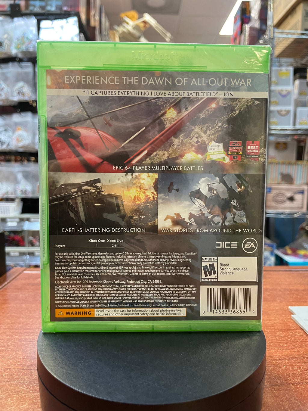 Battlefield 1 (Microsoft  Xbox One, Video Game) **SEALED**