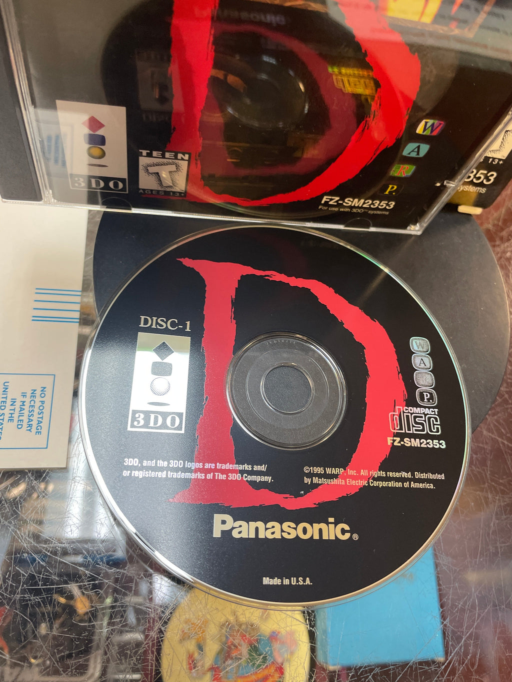 D 2Disc -Long Box- (Panasonic 3DO, Vintage Video Games) **COMPLETE**