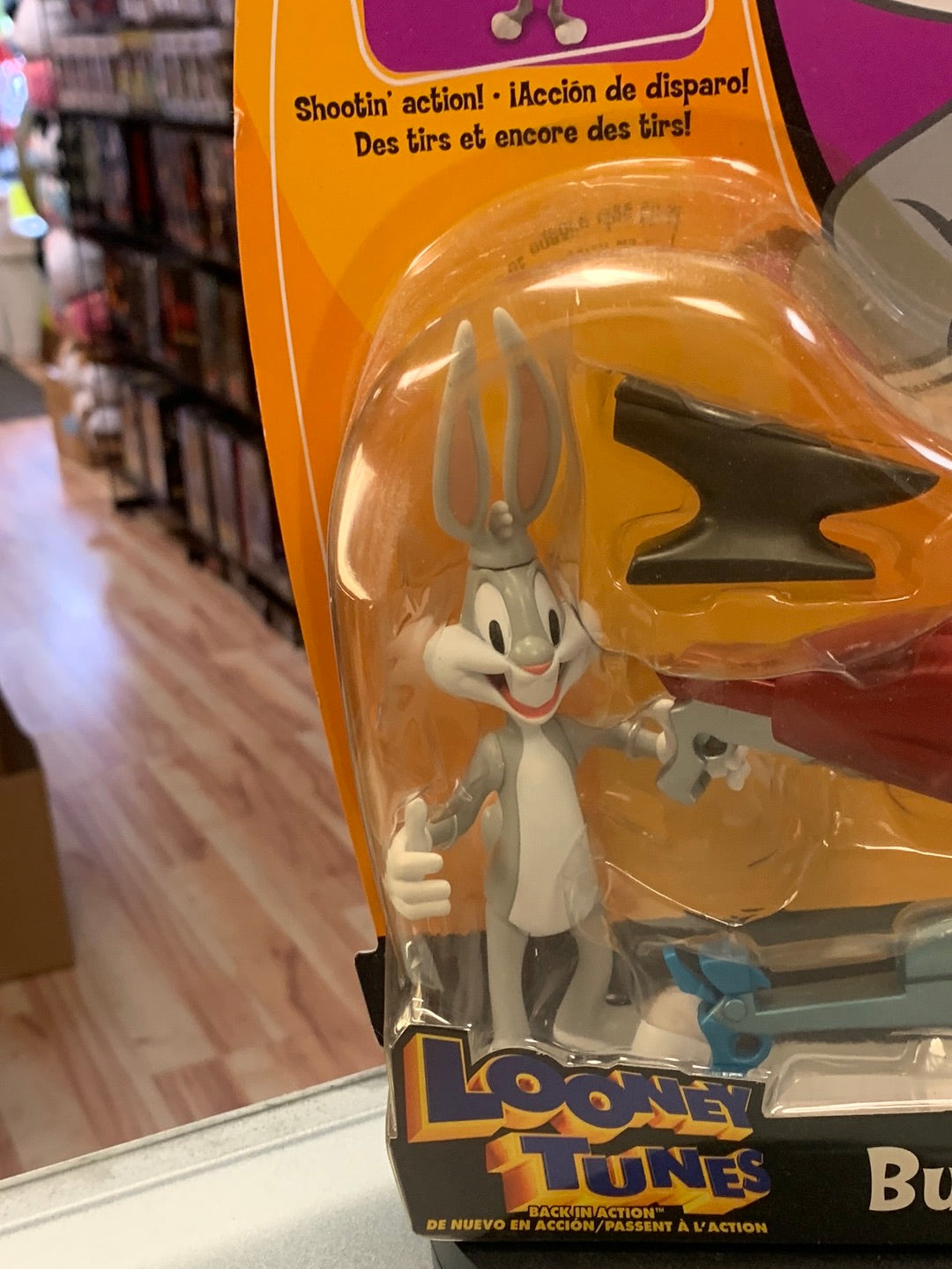 Shootin Action Bugs Bunny(Vintage Looney Tunes, Mattel) SEALEDn