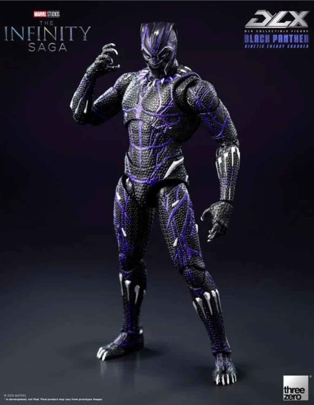 Black Panther Kinetic Charge DLX Marvel The Infinity Saga Action Figure by Threezero