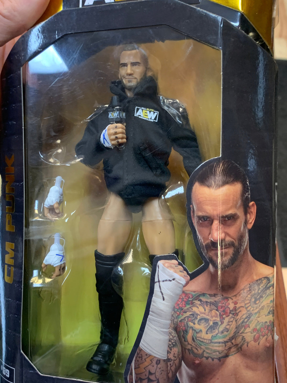 CM Punk #89 (AEW All Elite Wrestling, Jazwares) **SEALED**
