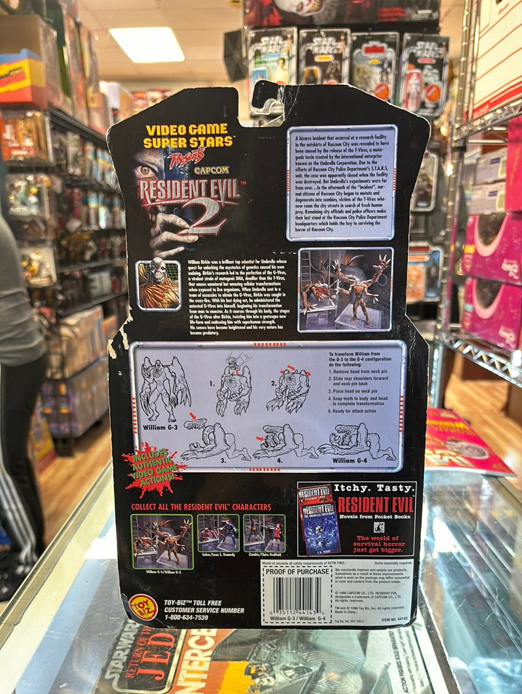 William G-3/G-4 (Vintage Resident Evil 2, Toybiz) OPENED