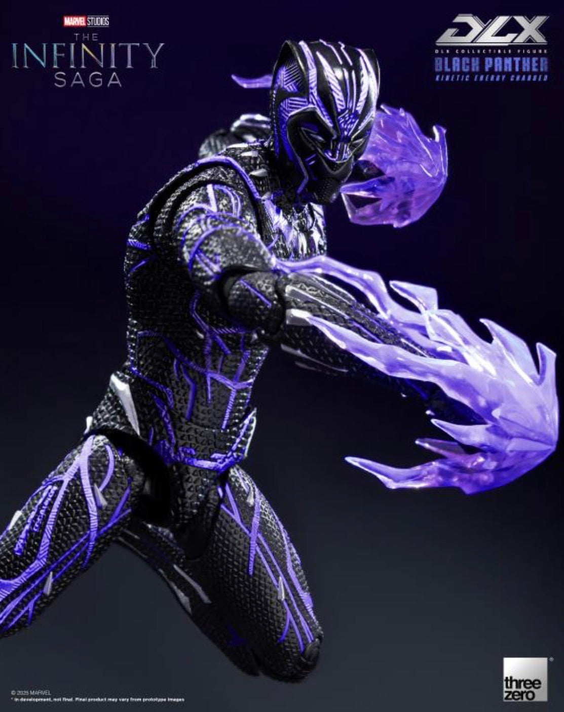 Black Panther Kinetic Charge DLX Marvel The Infinity Saga Action Figure by Threezero