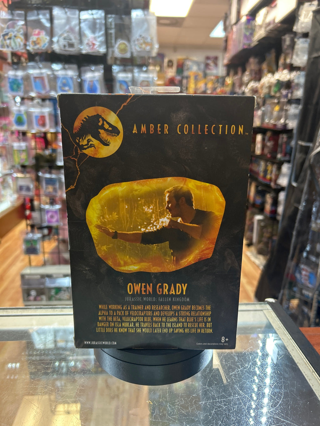 Owen Grady (Jurassic Park Amber Collection, Mattel) **SEALED**